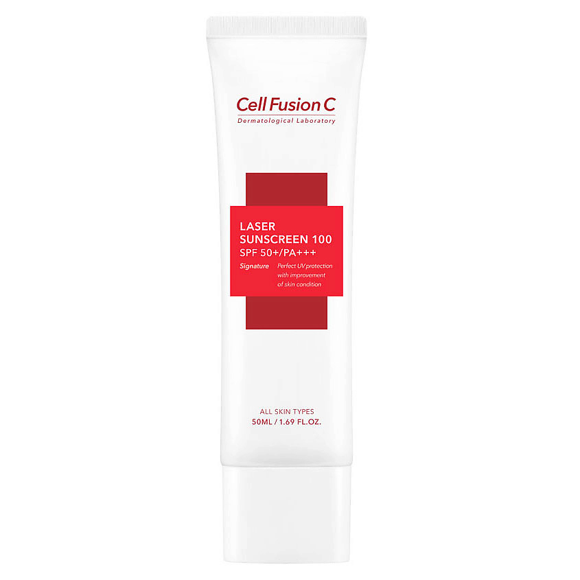 CELL FUSION C Крем солнцезащитный 100 SPF50+ PA++++ омолаживающий Laser Sunscreen – фото 1
