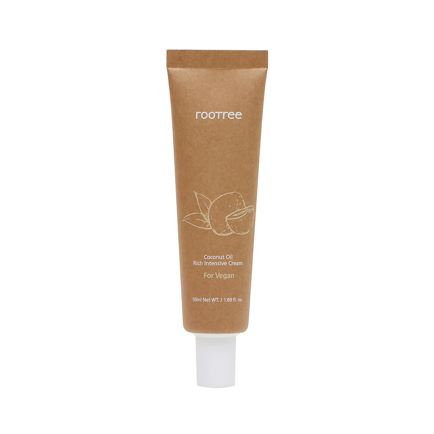 ROOTREE Крем для лица интенсивный с маслом кокоса Coconut Oil Rich Intensive Cream – фото 1