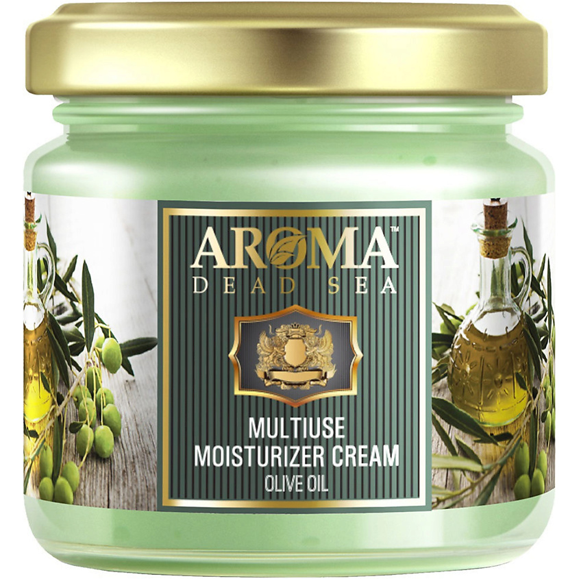 AROMA DEAD SEA Универсальный крем Оливковое масло Multiuse Moisturizer Cream Olive Oil – фото 1