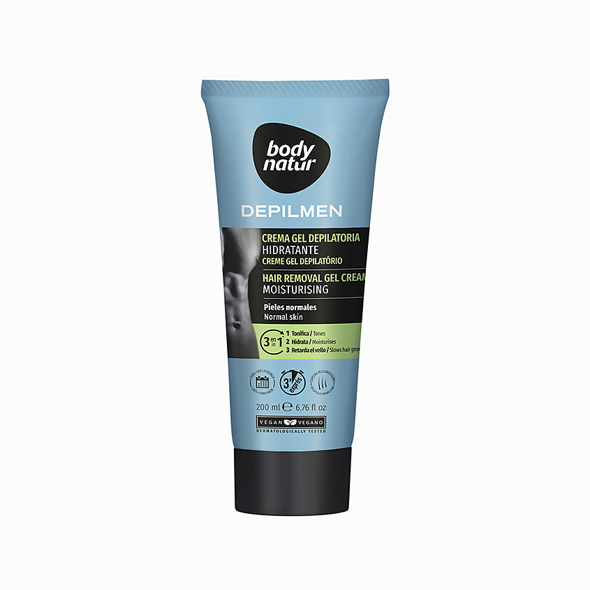 BODY NATUR Крем для депиляции мужской для нормальной кожи Depilmen Hair Removal Gel Cream Mousturising – фото 1