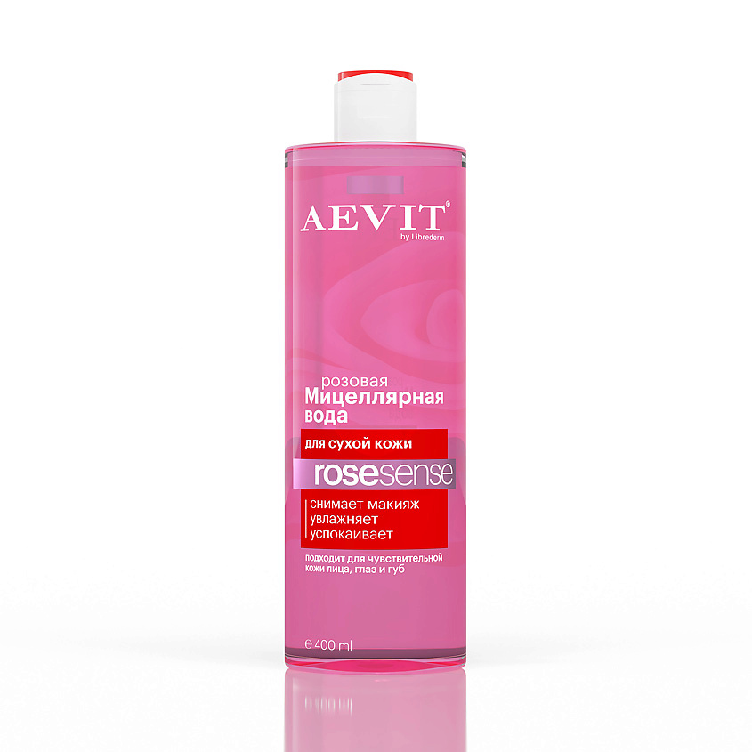 AEVIT BY LIBREDERM Мицеллярная вода розовая для тусклой и сухой кожи Rosesense – фото 2