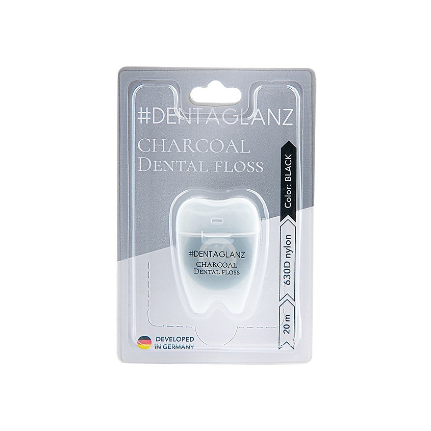 #DENTAGLANZ  Зубная нить Charcoal Dental Floss – фото 2