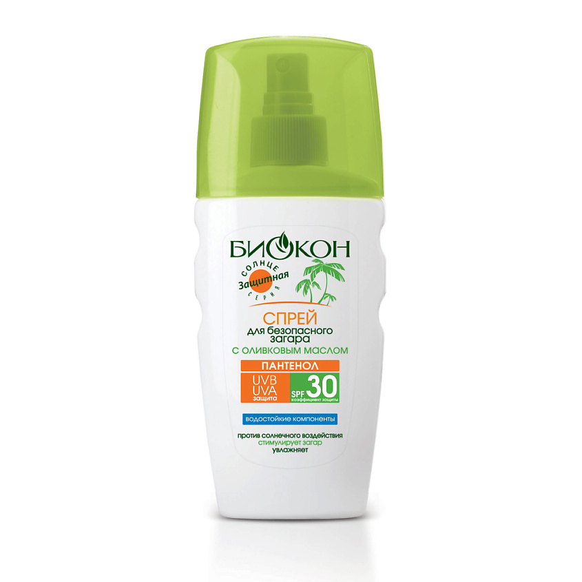 БИОКОН Спрей для безопасного загара Оливка SPF 30 – фото 2