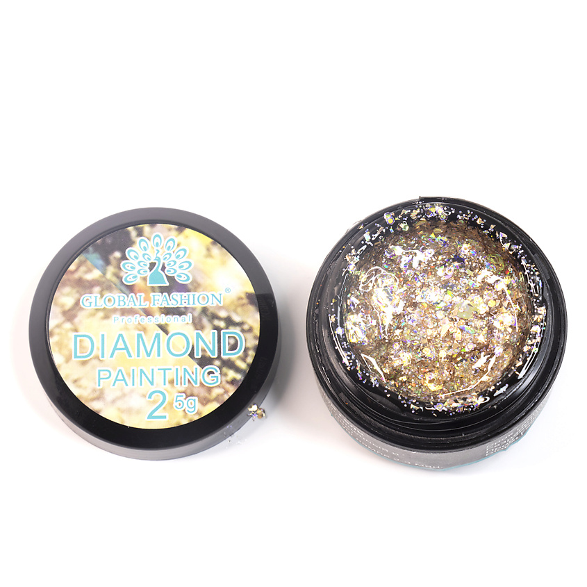 GLOBAL FASHION Глиттер гель  New Diamond painting gel 02 – фото 2