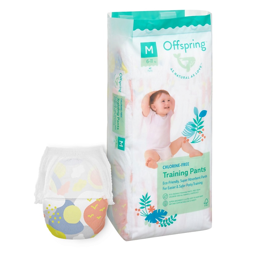 OFFSPRING Трусики-подгузники, M 6-11 кг Небо – фото 1