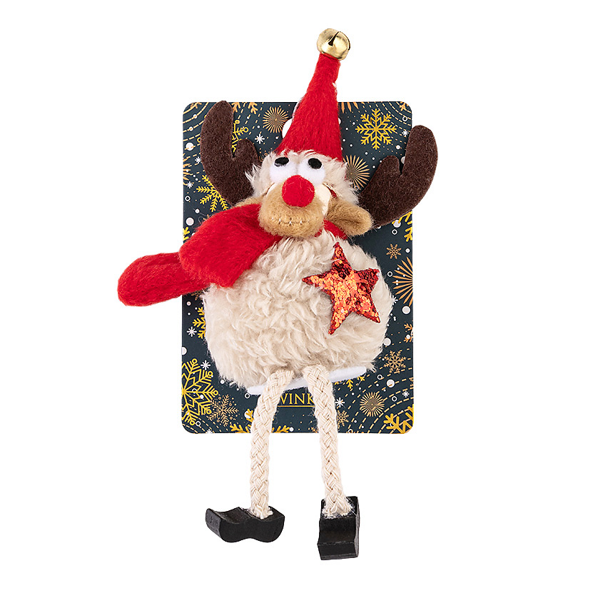 TWINKLE Декоративная елочная игрушка DEER RED – фото 2