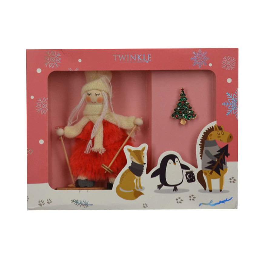 TWINKLE Подарочный набор CHRISTMAS GIFT 2 (Комплект: декоративная ёлочная игрушка + брошь) – фото 2