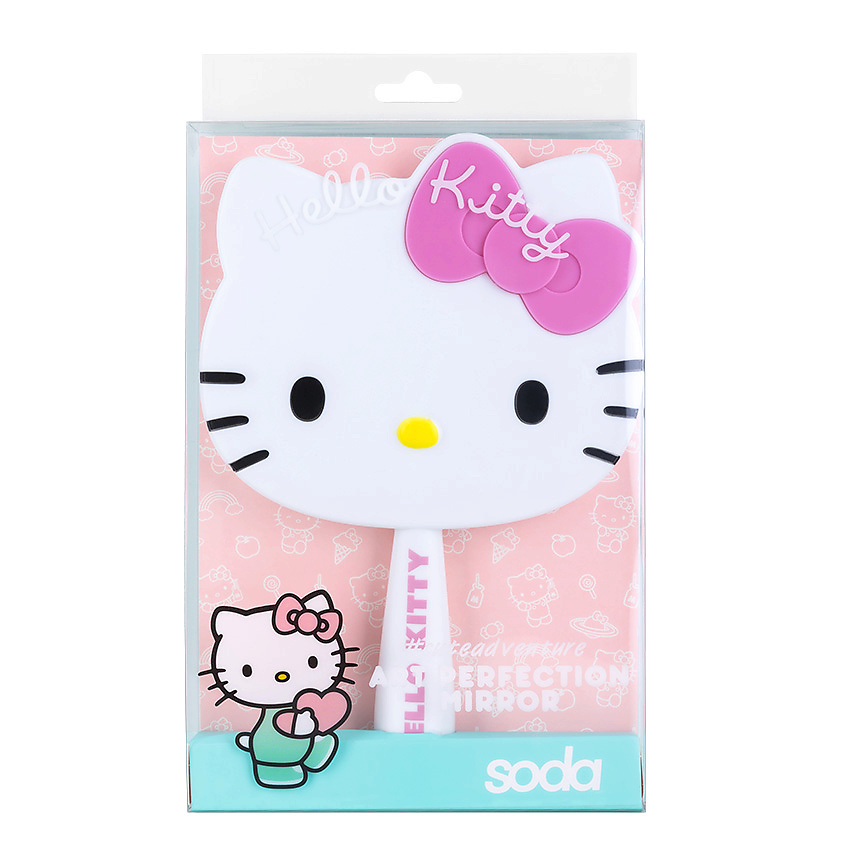 SODA Зеркало косметическое с ручкой Art Perfection #cuteadventure – фото 1