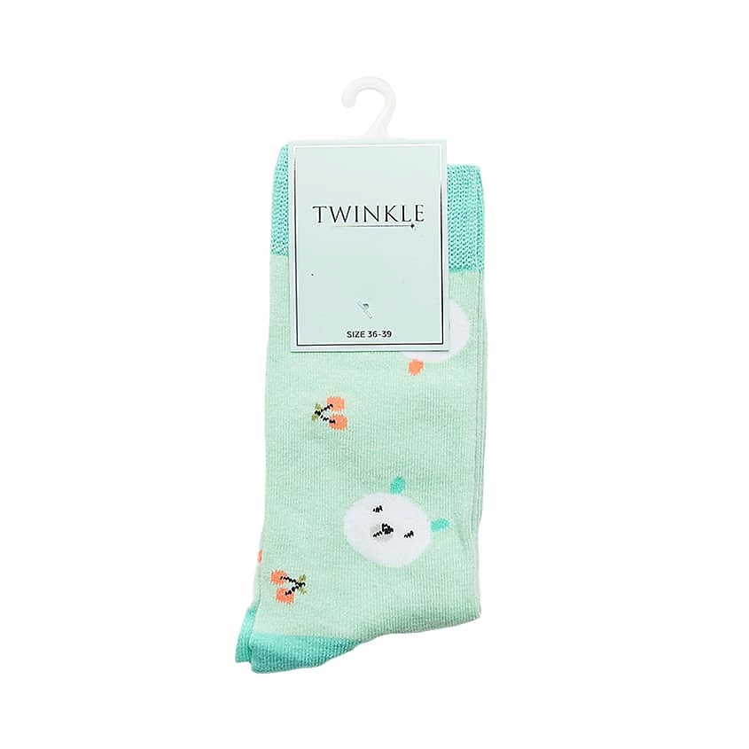 TWINKLE Носки женские, модель: TEDDY, цвет: бирюзовый – фото 2