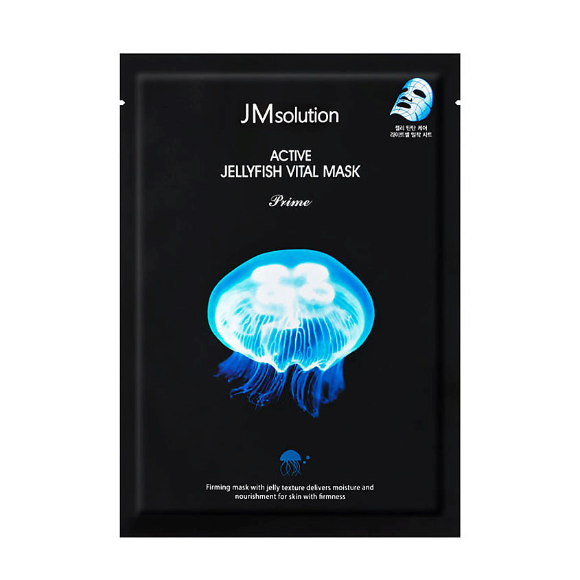 JM SOLUTION Маска для лица с муцином медузы Prime Active Jellyfish Vital Mask – фото 1