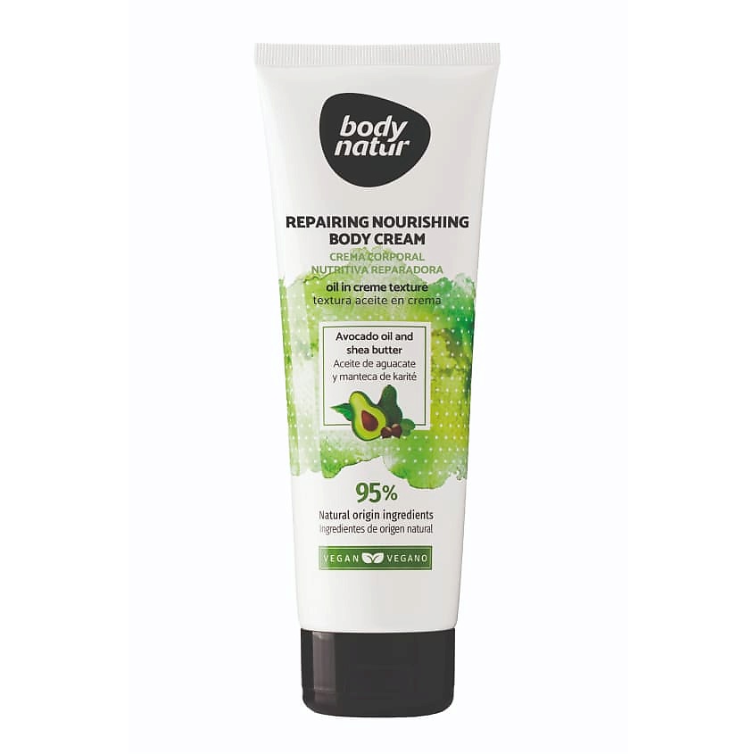 BODY NATUR Крем - масло для тела масло авокадо и масло ши Body Oil in Cream – фото 1
