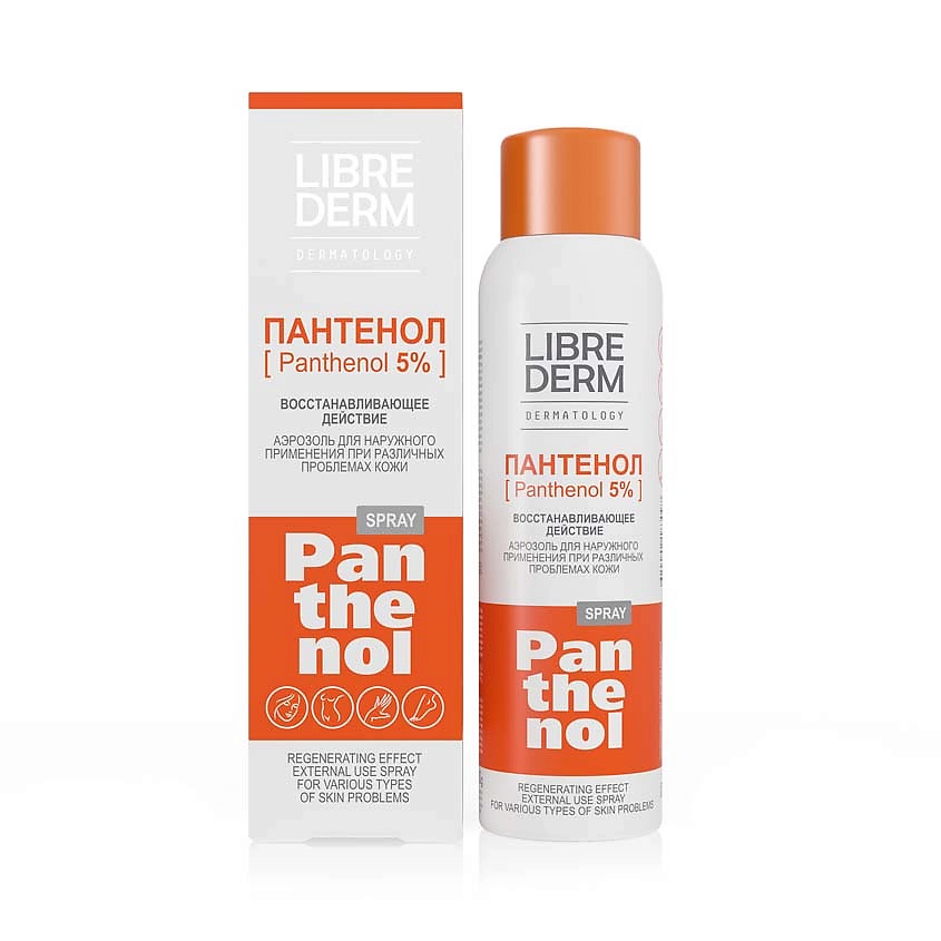 LIBREDERM Пантенол спрей аэрозоль 5% Panthenol Spray – фото 2