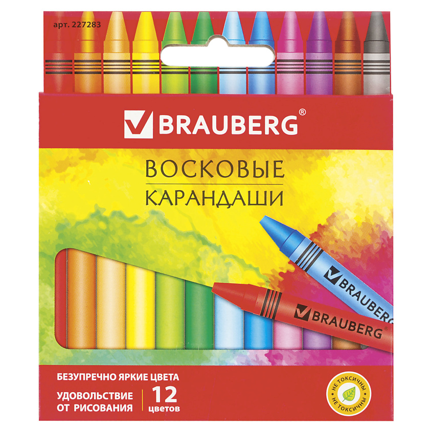 BRAUBERG Восковые мелки – фото 1