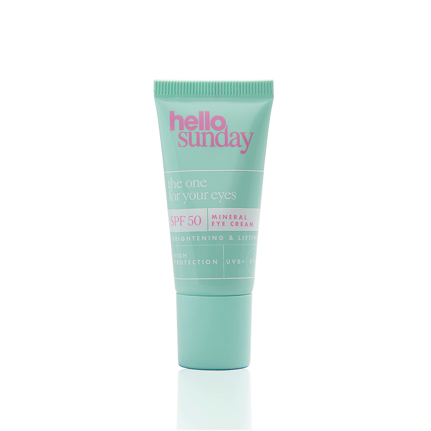 HELLO SUNDAY Крем для зоны вокруг глаз минеральный SPF 50 The One For Your Eyes Mineral Eye Cream – фото 1