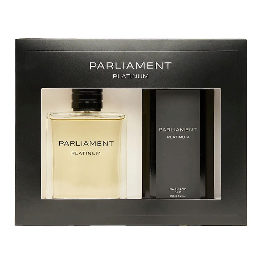 PARLIAMENT Парфюмерно-косметический набор с шампунем 3в1 Platinum – фото 1