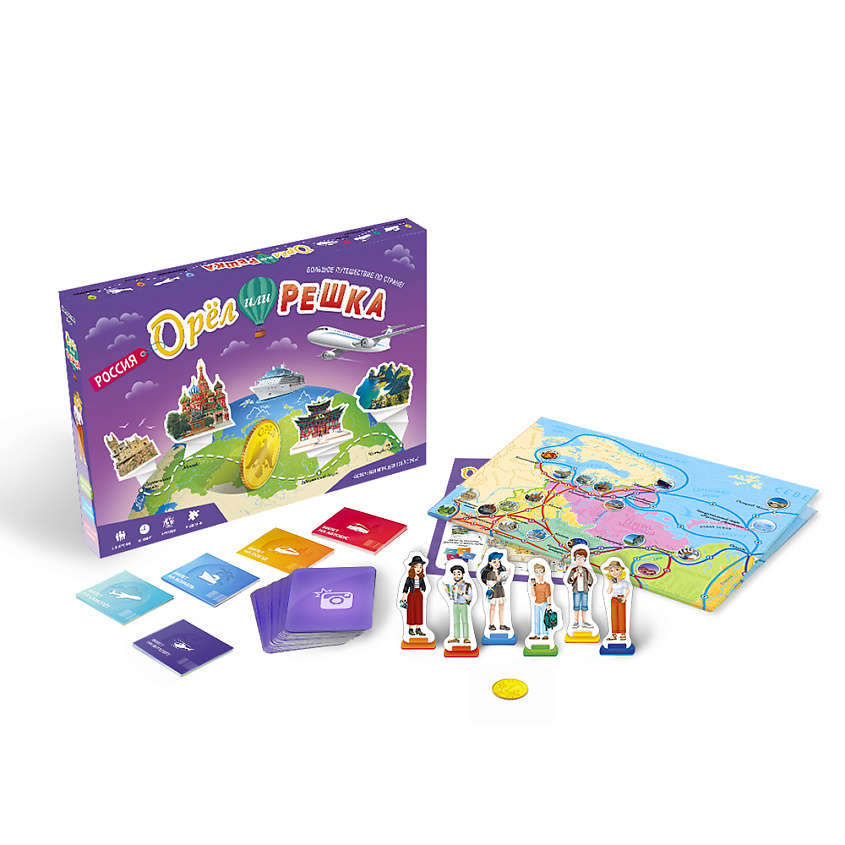 ГЕОДОМ Игра настольная "Орёл или решка" – фото 1