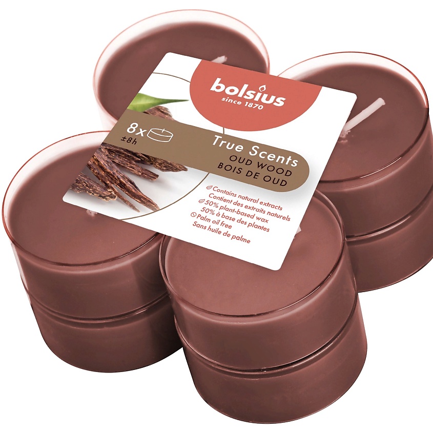 BOLSIUS Свечи чайные арома True scents агаровое дерево – фото 2