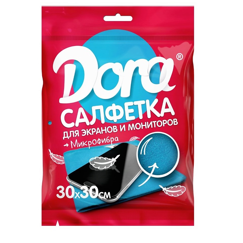 DORA Салфетка из микрофибры Для экранов, мониторов и электротехники – фото 1