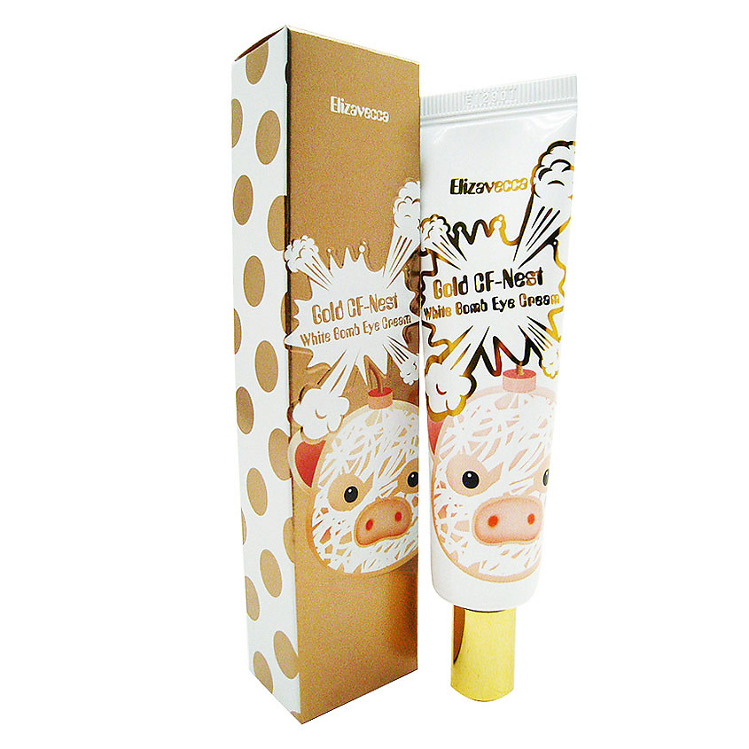 ELIZAVECCA Крем для кожи вокруг глаз Gold CF-Nest White Bomb Eye Cream – фото 2