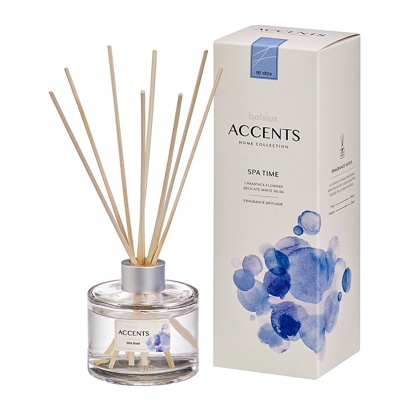 BOLSIUS Ароматический диффузор + палочки Bolsius Accents Spa Time – фото 2