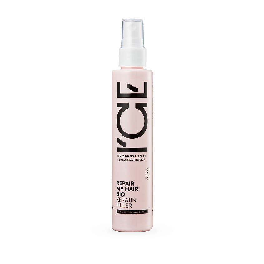 ICE BY NATURA SIBERICA Спрей для поврежденных волос кератиновый Repair My Hair Bio Keratin Filler – фото 1