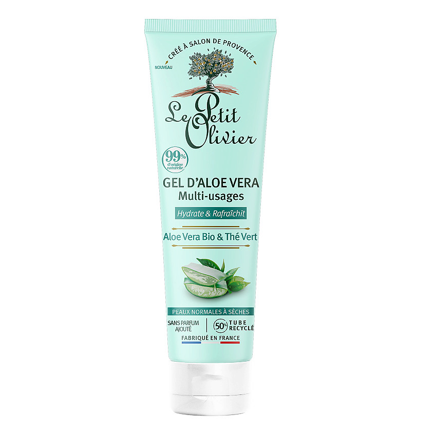 LE PETIT OLIVIER Гель Алоэ Вера для рук и тела увлажняющий и освежающий Aloe Vera Bio & The Vert Gel – фото 2