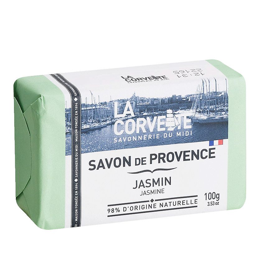 LA CORVETTE Мыло туалетное прованское для тела Жасмин Savon de Provence Jasmin – фото 1