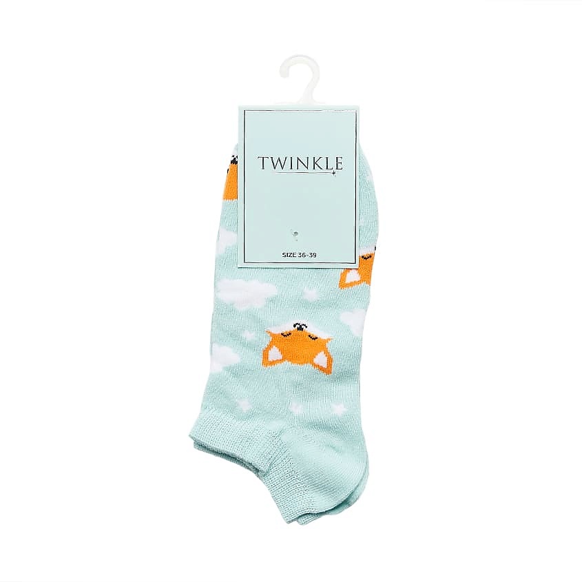 TWINKLE Носки женские, модель: FOX, цвет: голубой – фото 2
