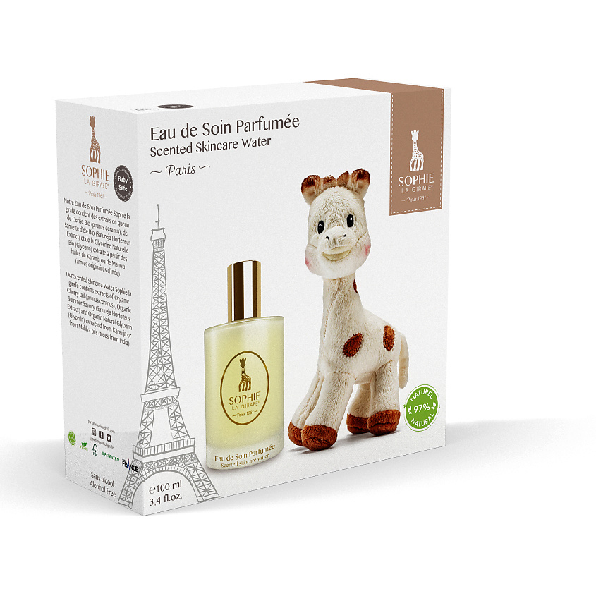 SOPHIE LA GIRAFE Набор Eau De Soin Parfumee c мягкой игрушкой – фото 1