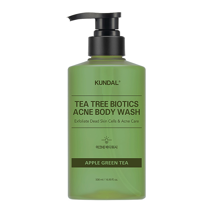KUNDAL Гель для душа против акне Яблочный зеленый чай Tea Tree Biotics Acne Body Wash – фото 1