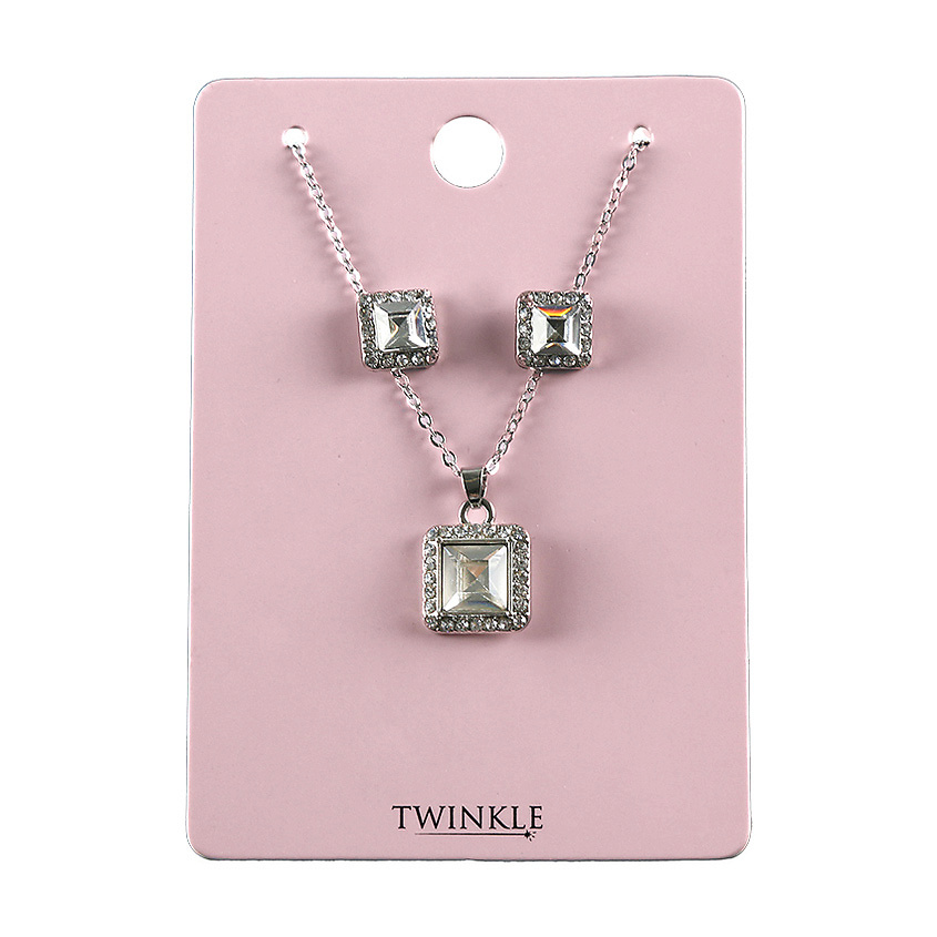 TWINKLE Подарочный набор 4
Комплект: серьги, подвеска, цепочка – фото 2