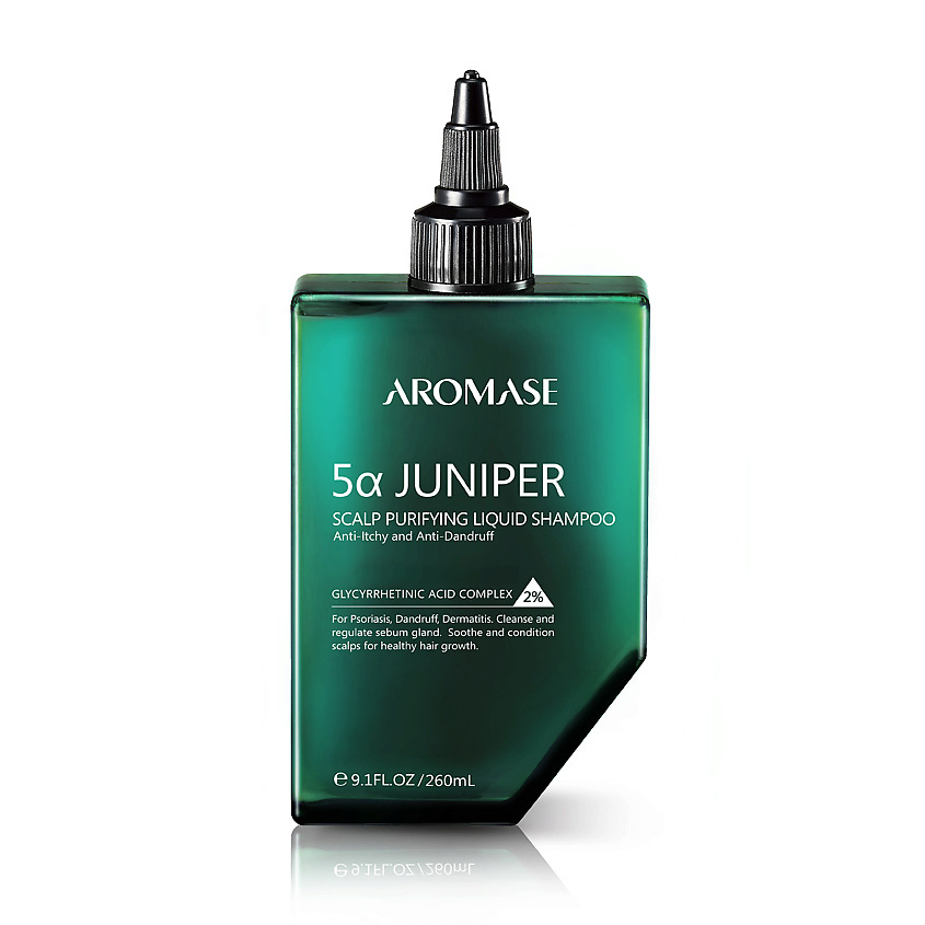 AROMASE Шампунь очищающий против перхоти и зуда с можжевельником 5α Juniper – фото 1