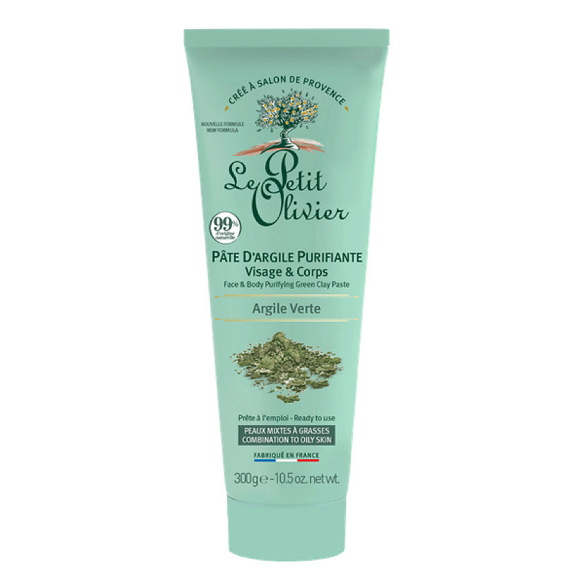 LE PETIT OLIVIER Паста для лица и тела с зеленой глиной Green Clay Paste – фото 2