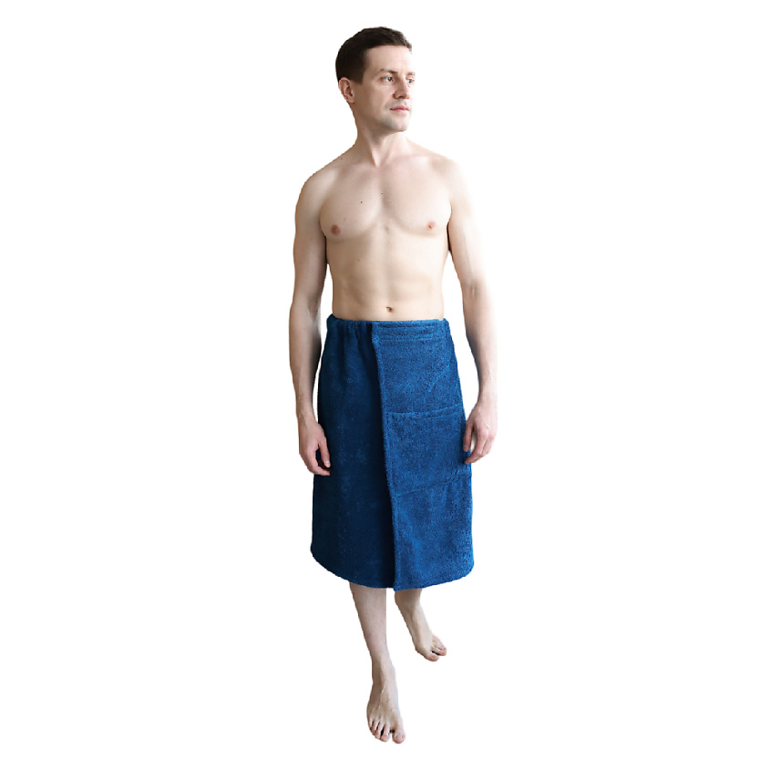 BIO TEXTILES Килт мужской махровый Blue – фото 2