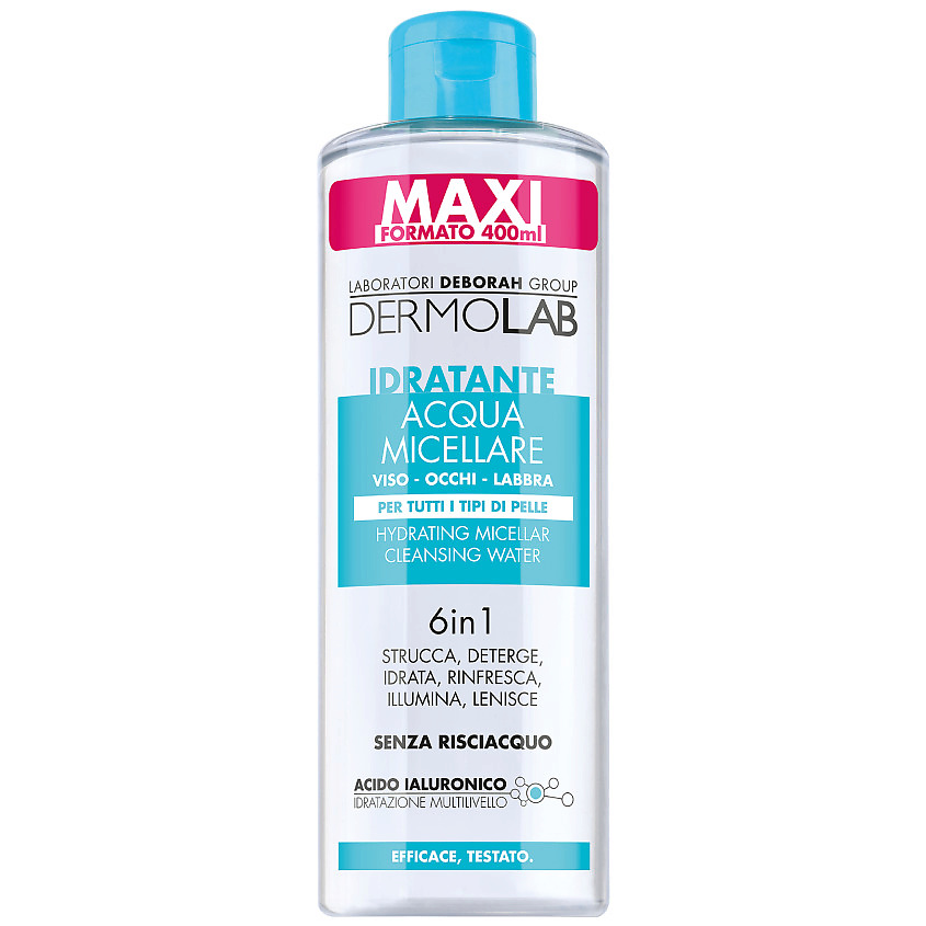 DEBORAH Мицеллярная вода для очищения увлажняющая 6 в 1 Dermolab Moisturizing Micellar Cleansing Water 6 in 1 – фото 1