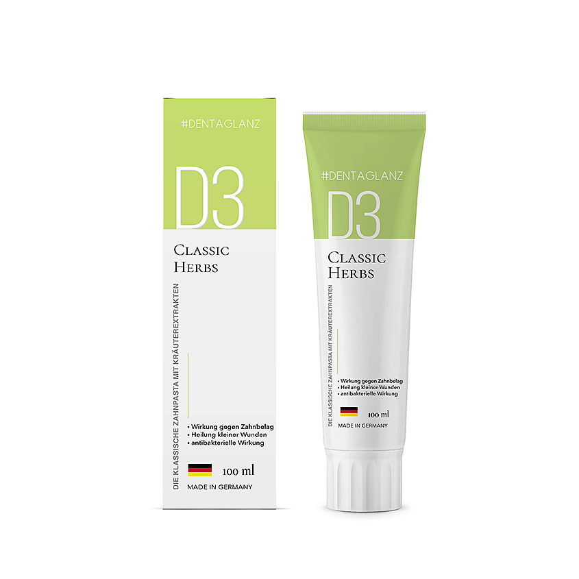 #DENTAGLANZ  Зубная паста D3 Classic Herbs – фото 2