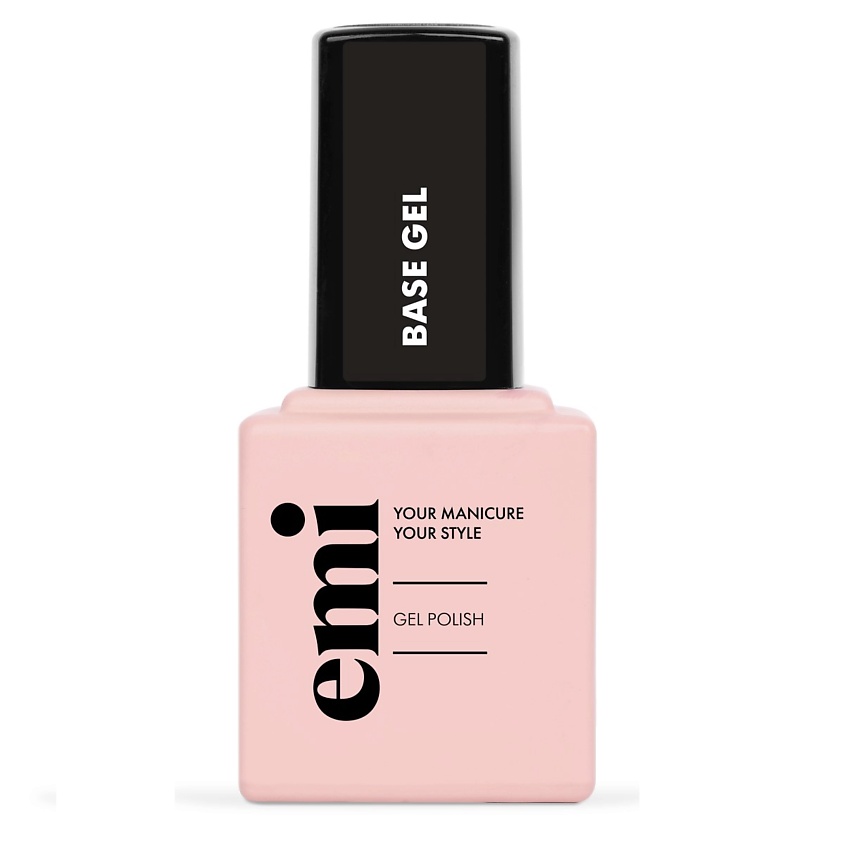 EMI Прозрачное базовое гель-лаковое покрытие для ногтей E.MiLac Base gel – фото 1
