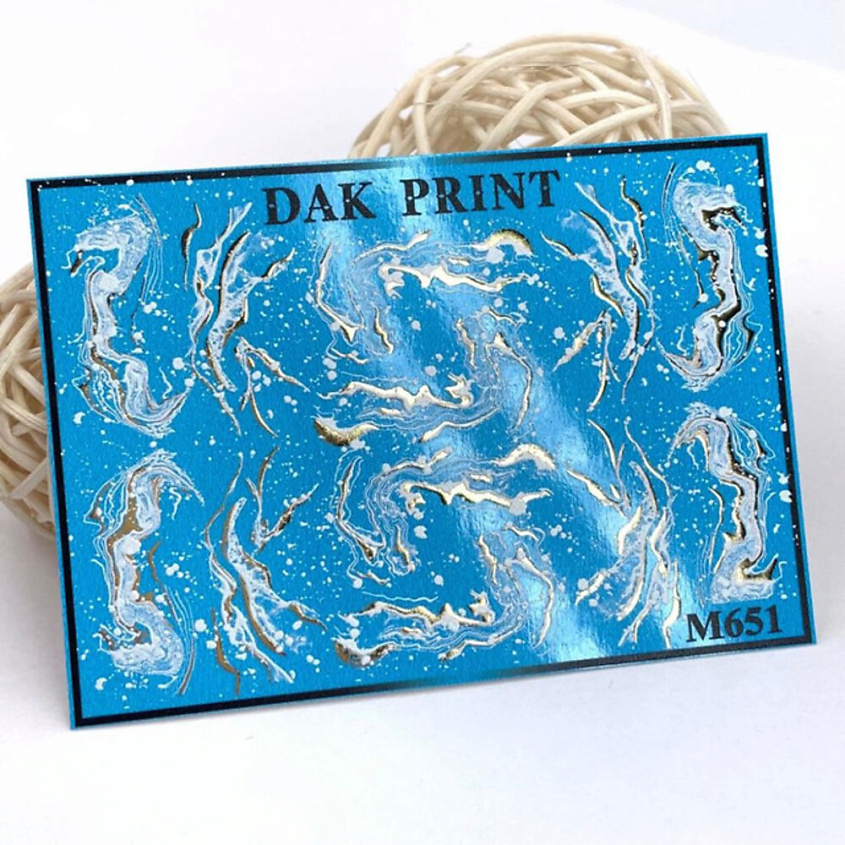 DAK PRINT Слайдер-дизайн для ногтей M651 – фото 2