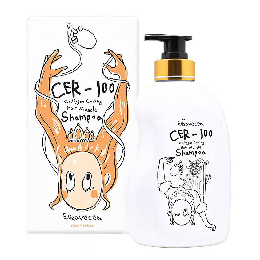 ELIZAVECCA Шампунь для волос с коллагеном Cer-100 Shampoo – фото 2