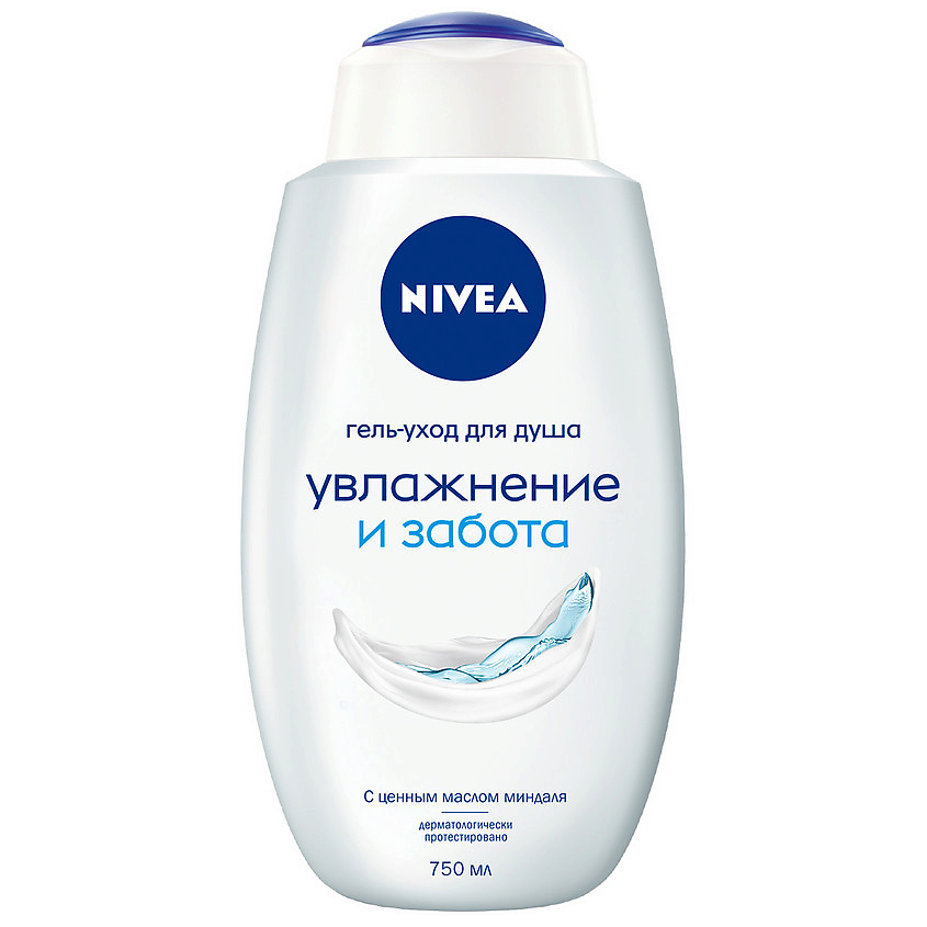 NIVEA Гель-уход для душа Увлажнение и забота для всей семьи увлажняющий с маслом миндаля – фото 1