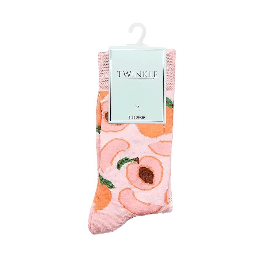 TWINKLE Носки женские, модель: PEACH, цвет: розовый – фото 2