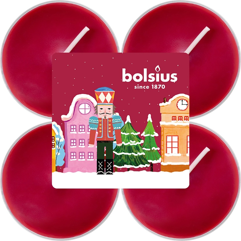 BOLSIUS Свечи чайные арома Bolsius яблоко с корицей – фото 2