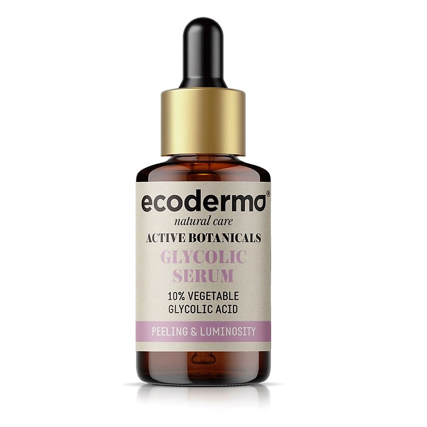 ECODERMA Сыворотка для лица с гликолевой кислотой придающая сияние Active Botanicals Glycolic Serum – фото 2