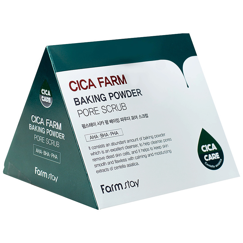 FARMSTAY Скраб для лица для очищения пор с центеллой азиатской Cica Farm Baking Powder Pore Scrub – фото 1
