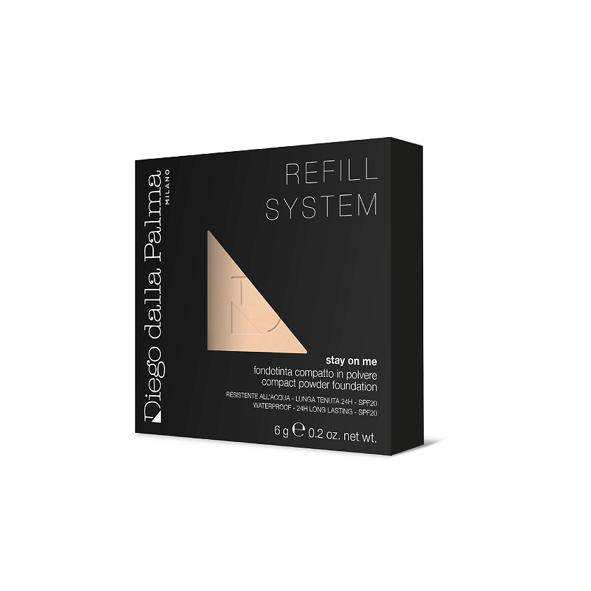 DIEGO DALLA PALMA MILANO Пудра для лица компактная водостойкая Stay On Me Refill System SPF20 – фото 2