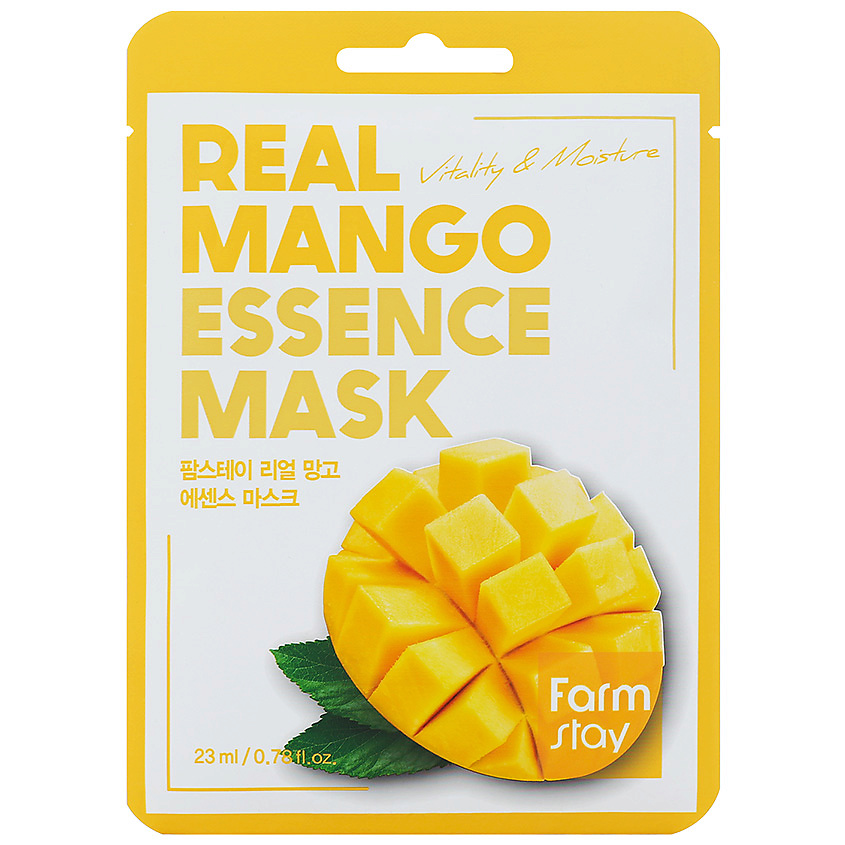 FARMSTAY Маска для лица тканевая с экстрактом манго Real Mango Essence Mask – фото 1