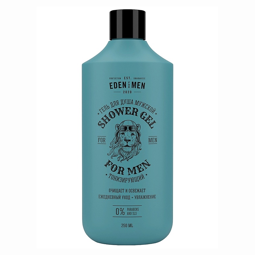 EDEN FOR MEN Гель для душа мужской тонизирующий, увлажняющий, бодрящий с ментолом – фото 1