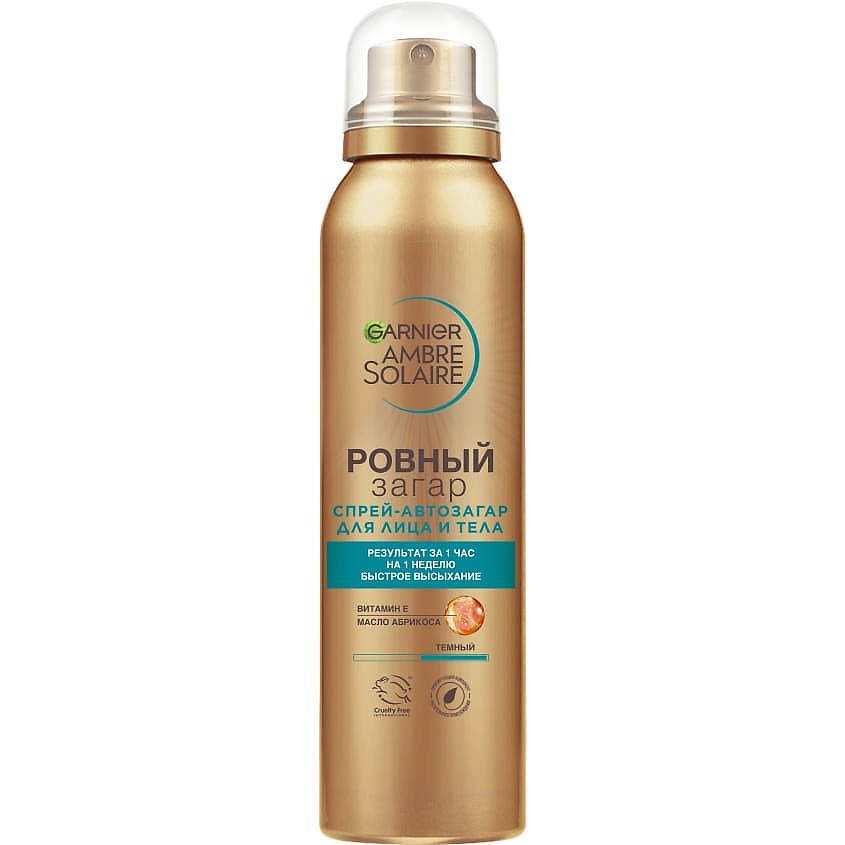 GARNIER Спрей-автозагар для тела для естественного загара, с маслом абрикосовой косточки "Ровный загар" Ambre Solaire – фото 1