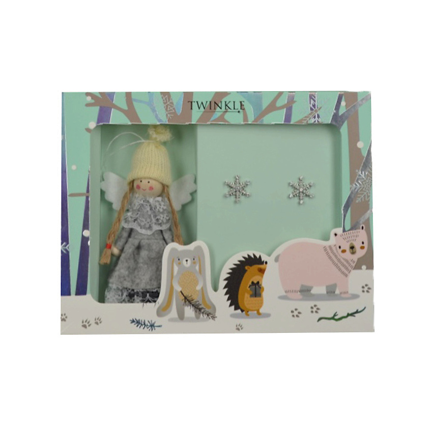 TWINKLE Подарочный набор CHRISTMAS GIFT 1 (Комплект: декоративная ёлочная игрушка + серьги) – фото 2