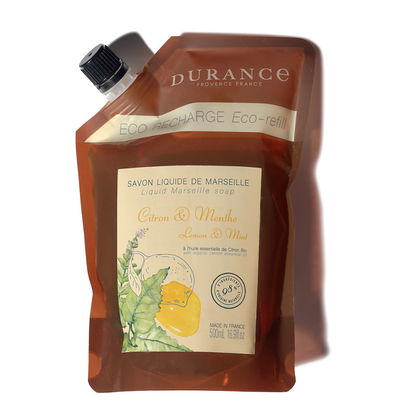 DURANCE Марсельское мыло сменный блок Лимон и мята Lemon & Mint – фото 1